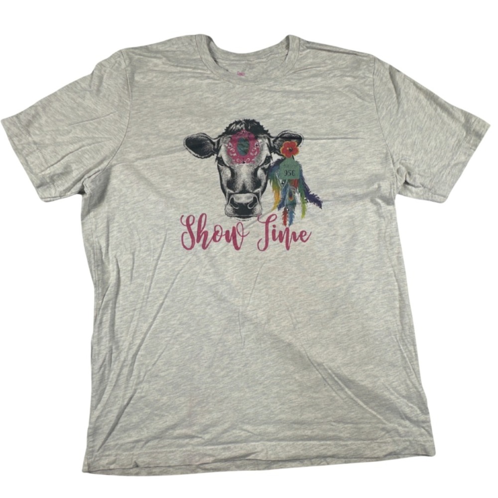 Raisin Arrows‎ Western Women's T-Shirt XL Heather Grey Native American Motiff